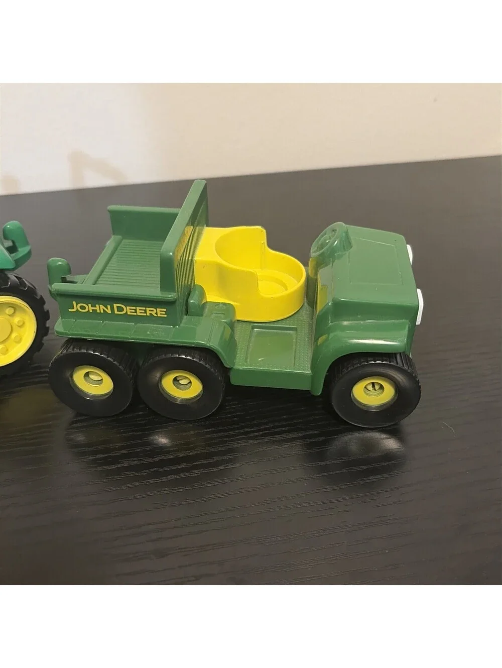 Toy John Deere Plastic Tractor And Gator With Little Drivers